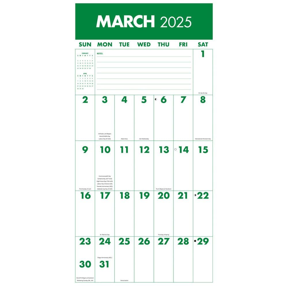 Mega Grid 2025 Wall Calendar Third Alternate Image width=&quot;1000&quot; height=&quot;1000&quot;