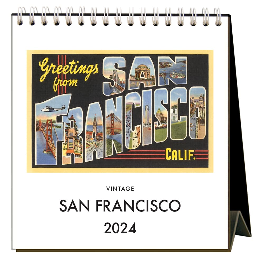 San Francisco Nostalgic 2024 Easel Desk Calendar Calendars com