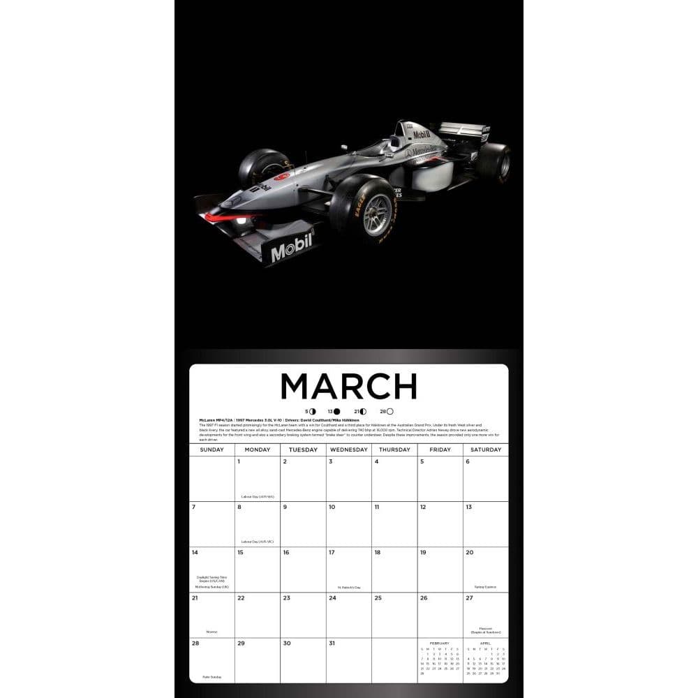 Formula 1 Wall Calendar