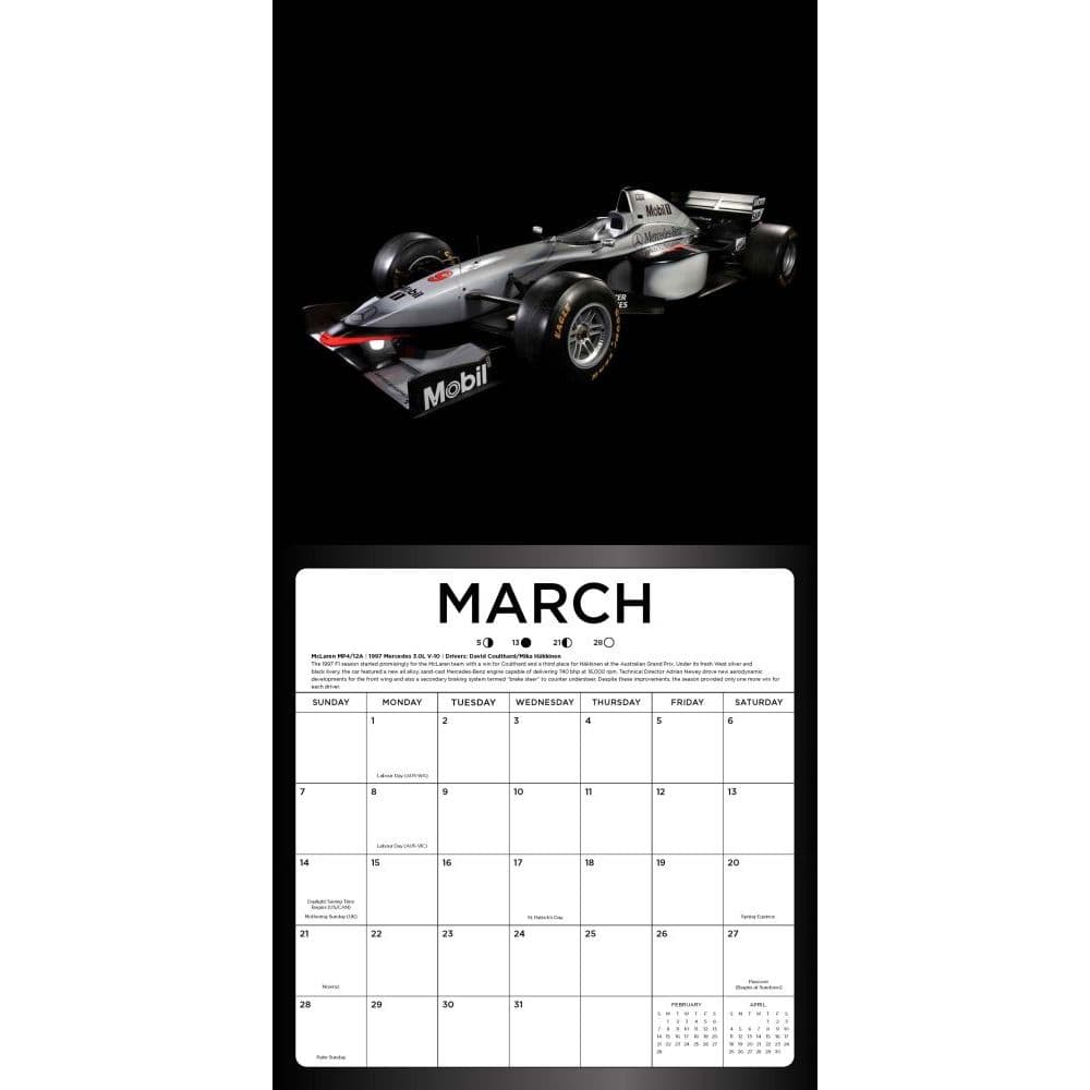 Formula 1 Wall Calendar Calendars