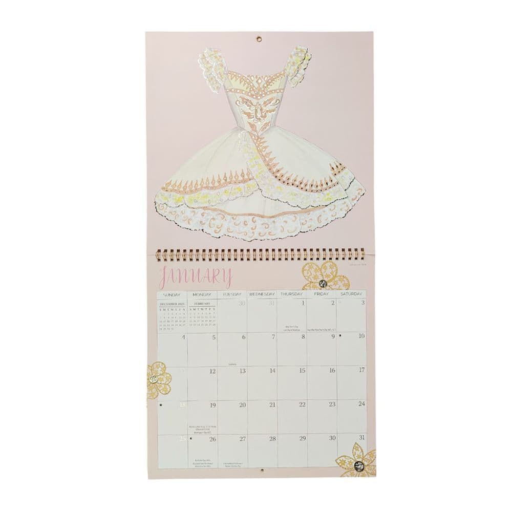 Ballerina 2026 Spiral Wall Calendar Second Alternate Image