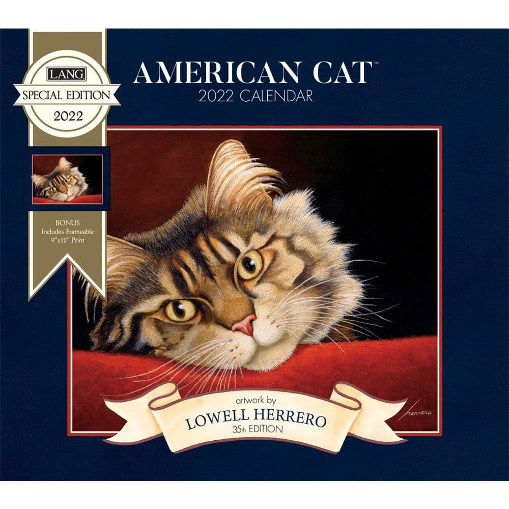 American Cat 2022 Special Edition Wall Calendar