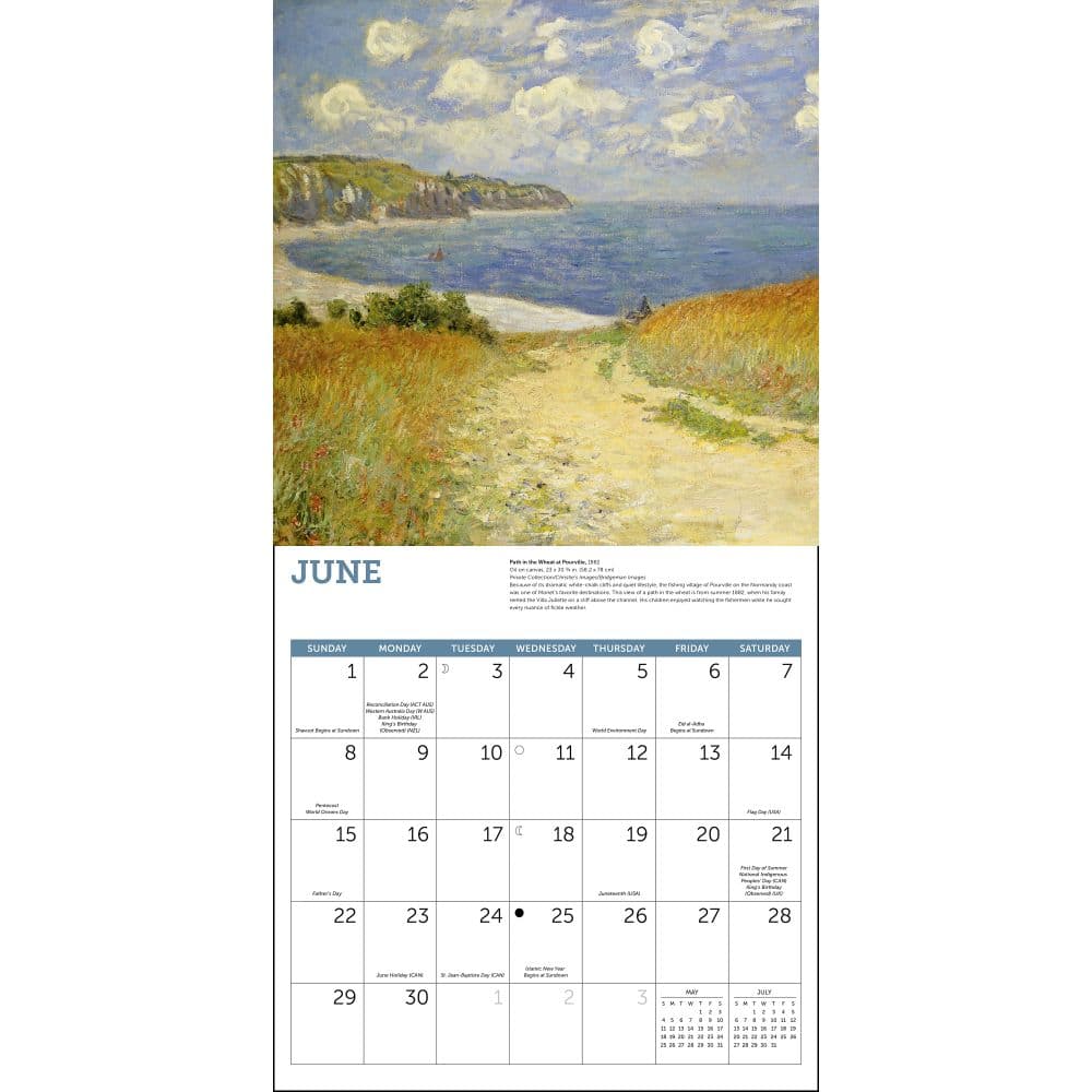 Monet At Sea 2025 Wall Calendar - Calendars.com