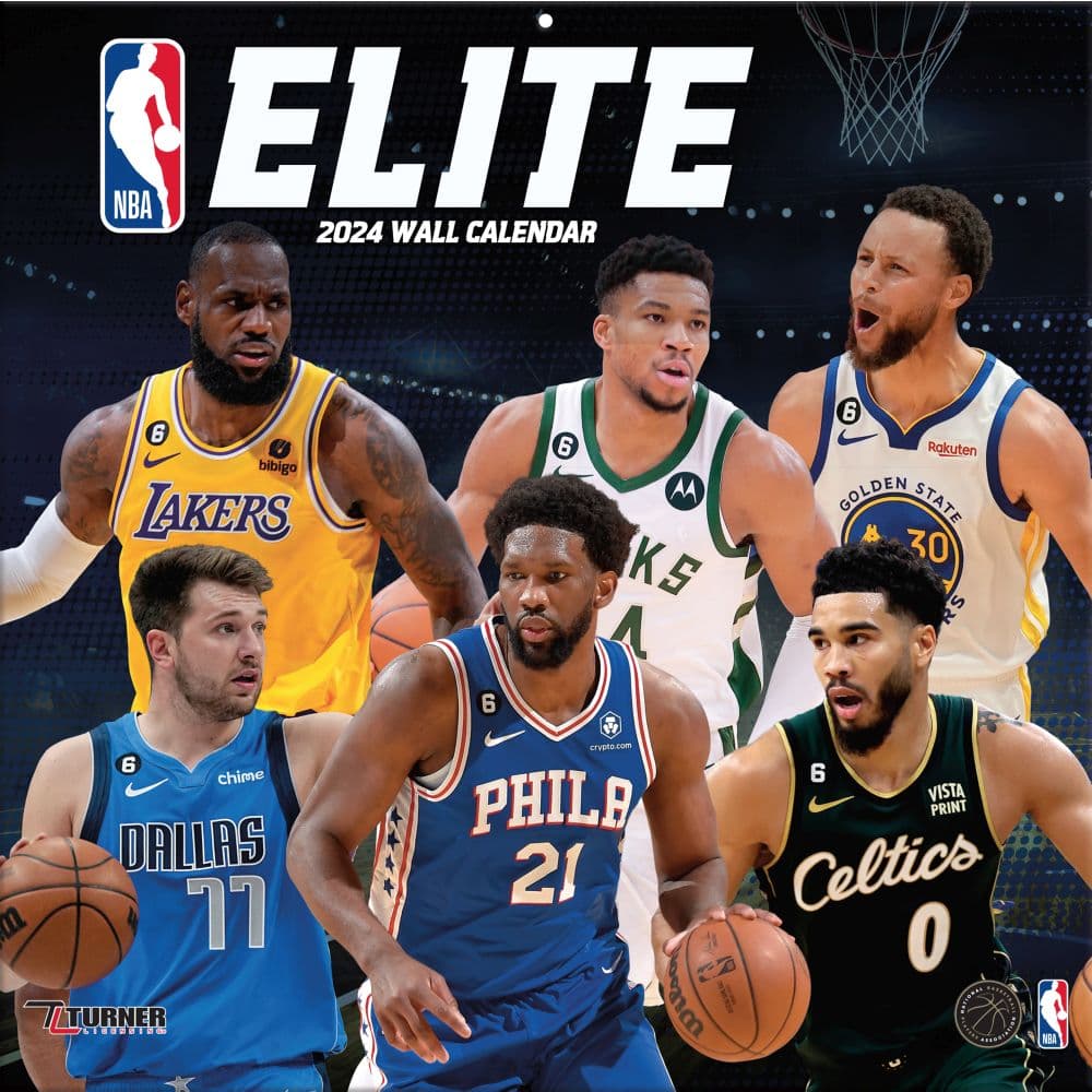 NBA Elite 2024 Wall Calendar