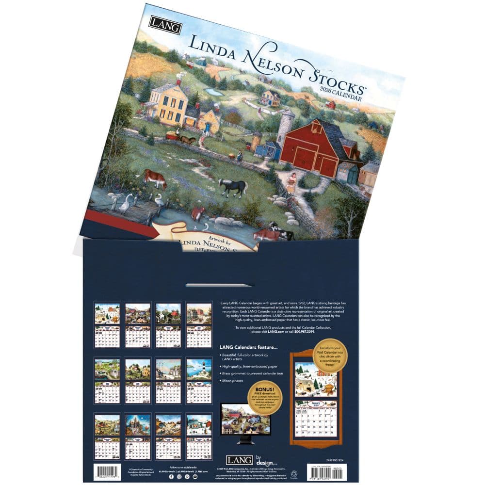 Linda Nelson Stocks 2026 Wall Calendar_ALT3