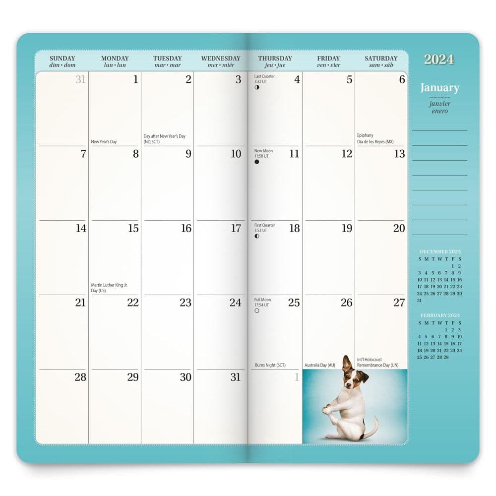 Yoga Puppies 2 Year Pocket 2024 Planner Second Alternate Image width=&quot;1000&quot; height=&quot;1000&quot;
