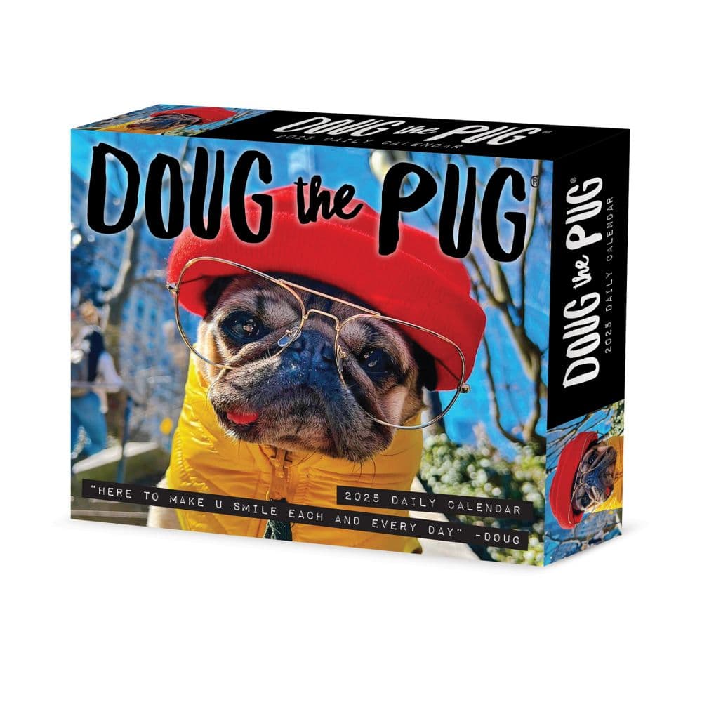 Doug the Pug 2025 Desk Calendar Main Image