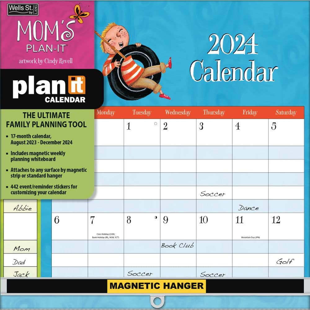 Moms Plan It 2024 Wall Calendar Main Image