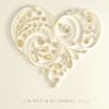 image Quilled Ivory Heart Wedding Card