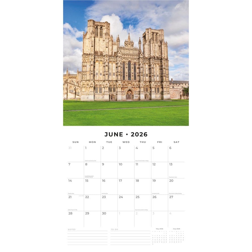 Cathedrals of the World 2026 Wall Calendar Second Alternate Image