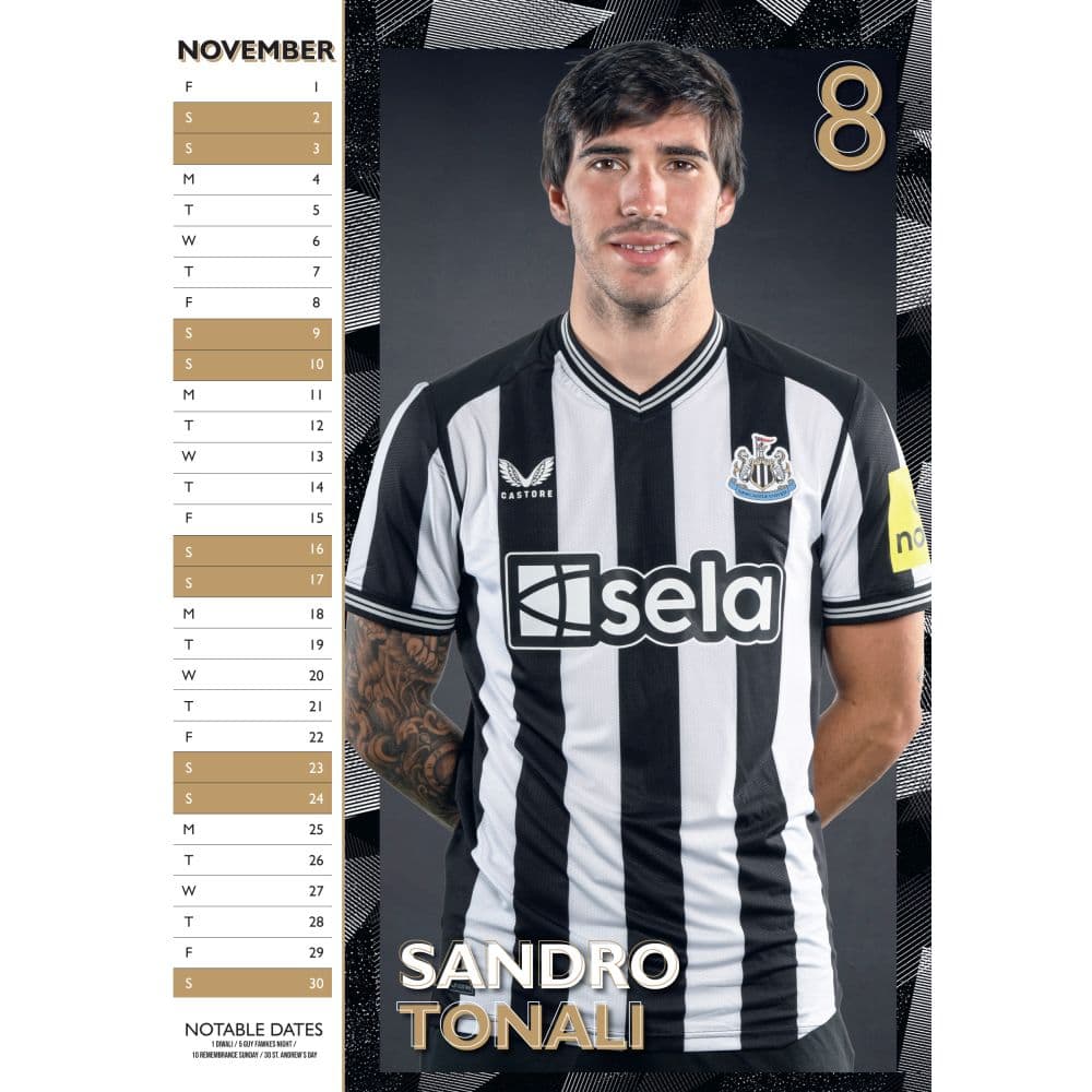 Newcastle United FC Poster 2024 Wall Calendar Third Alternate Image width=&quot;1000&quot; height=&quot;1000&quot;