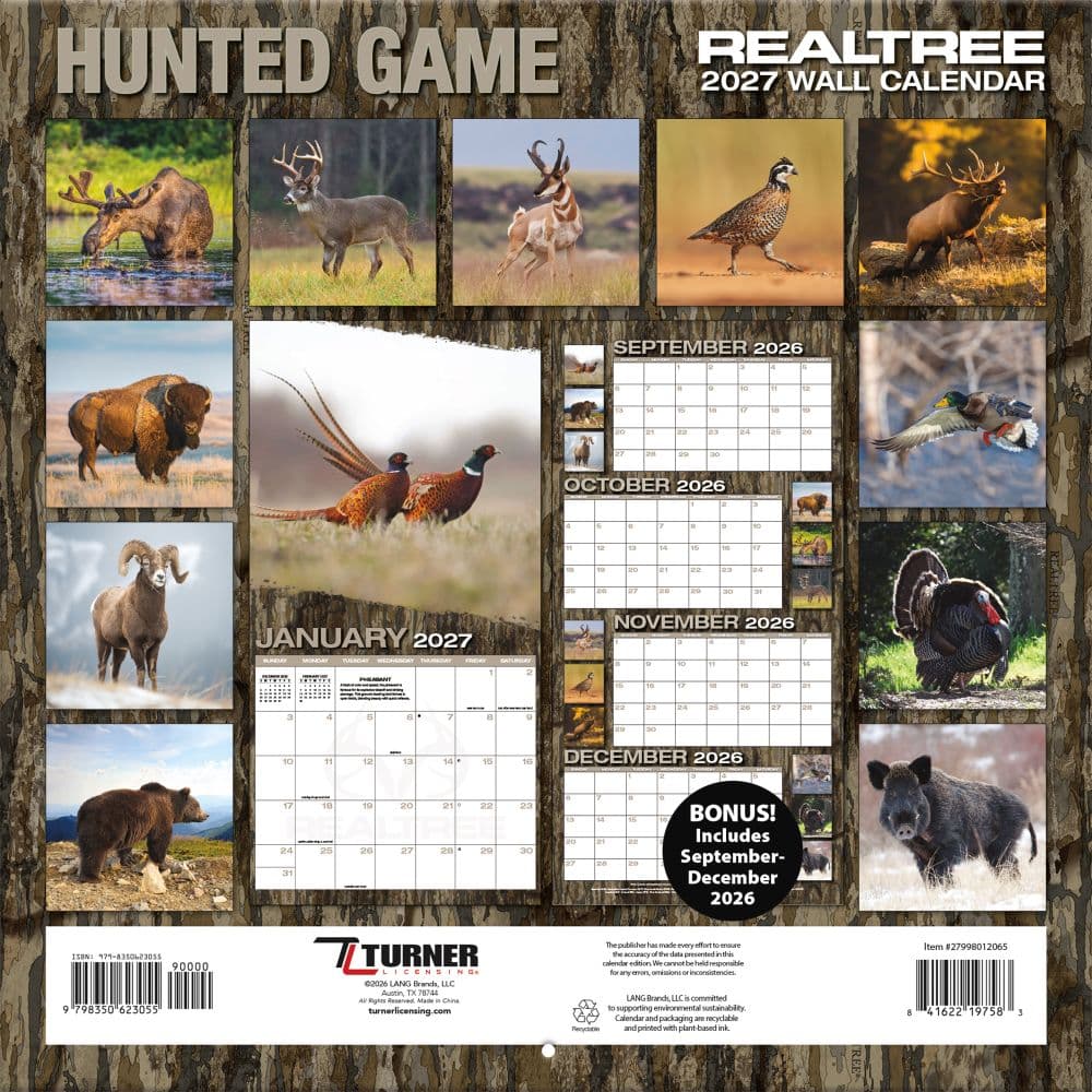 Realtree Hidden Hunter 2027 Wall Calendar First Alternate 
Image