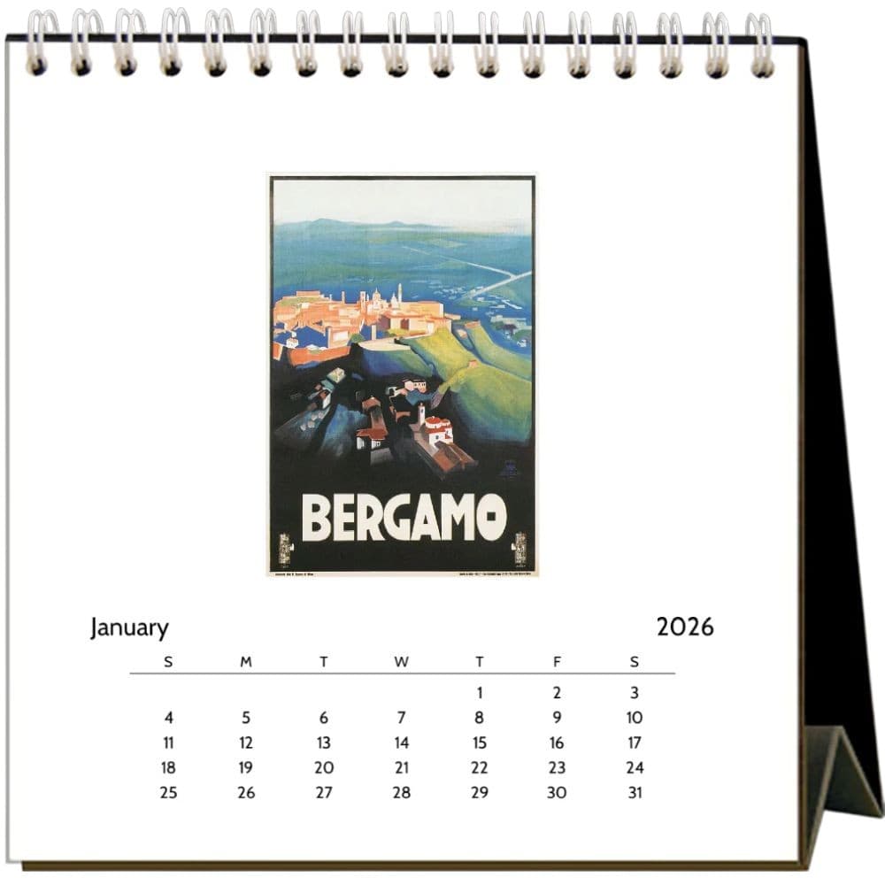 Italy Nostalgic 2026 Easel Desk Calendar Second Alternate Image