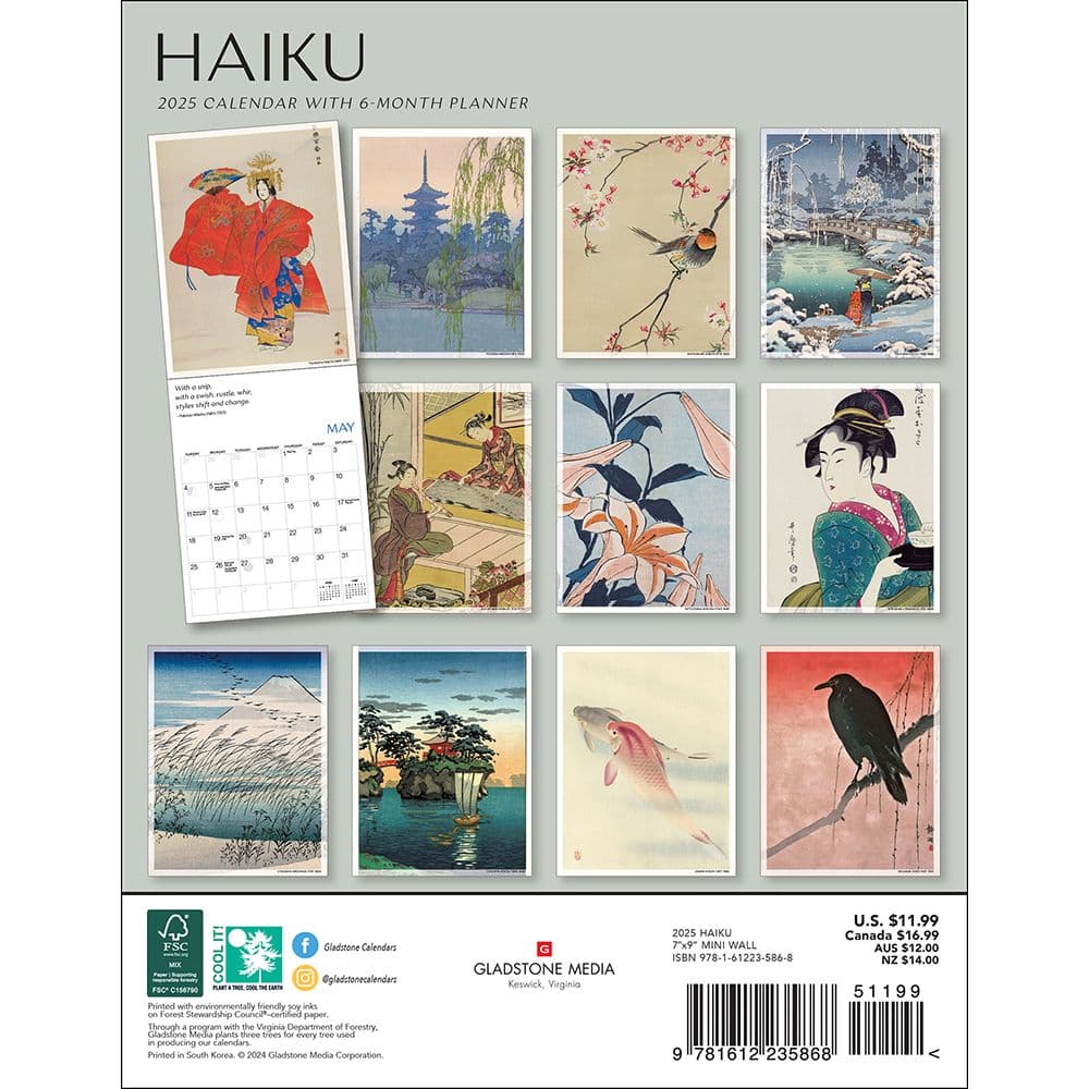 Haiku BIG 2025 Mini Wall Calendar First Alternate Image width="1000" height="1000"