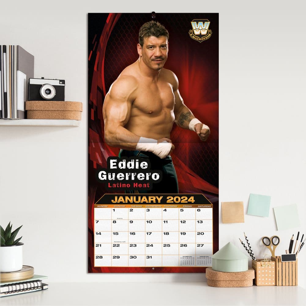 WWE Legends 2024 Wall Calendar Fourth Alternate Image width="1000" height="1000"