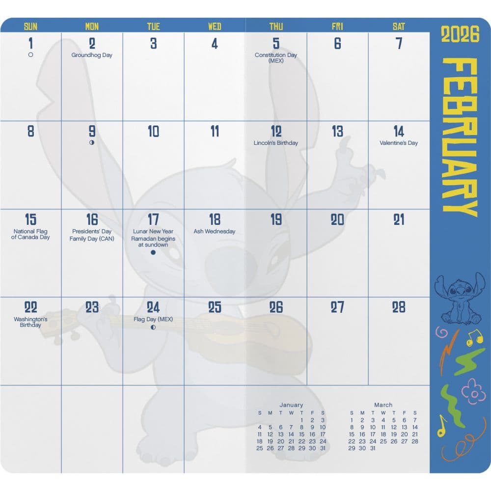 Disney Stitch 2026 Pocket Planner Second Alternate Image
