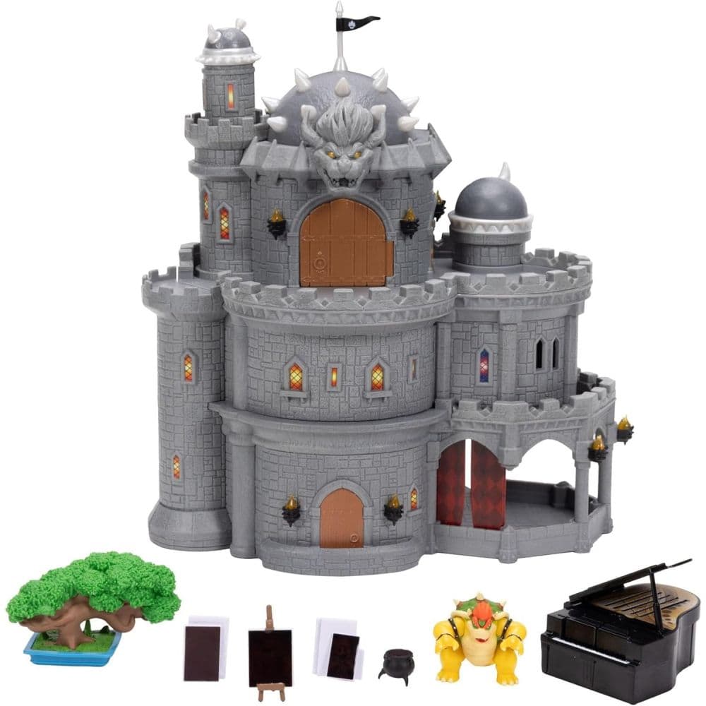 Super Mario Galaxy Movie Deluxe 12-inch Bowser Castle Playset Main Product Image