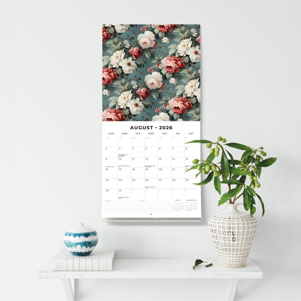 Vintage Roses 2026 Wall Calendar Third Alternate Image