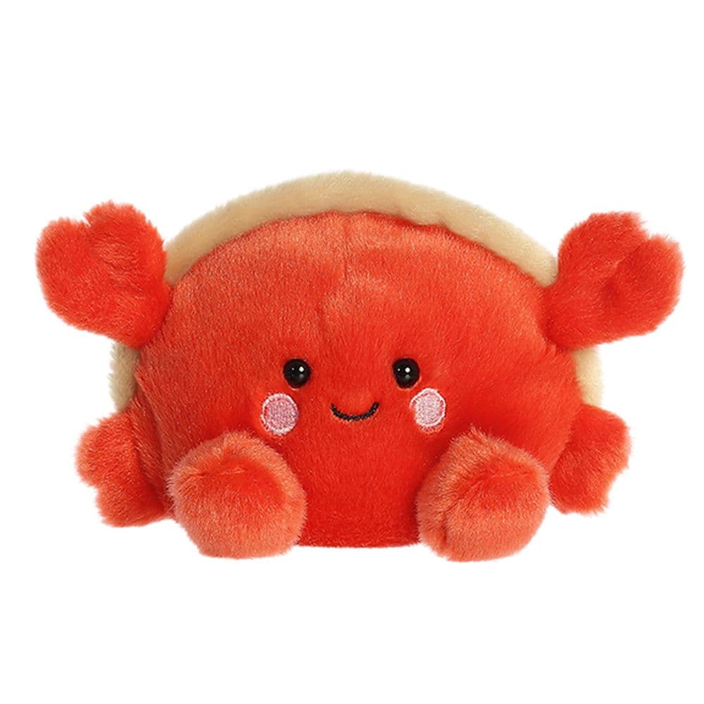 Aurora Mini Tide Hermit Crab Palm Pals Adorable Plush Toy Red 5" - Red