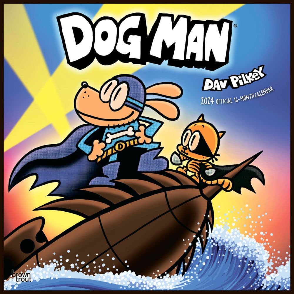 Dog Man 2024 Wall Calendar