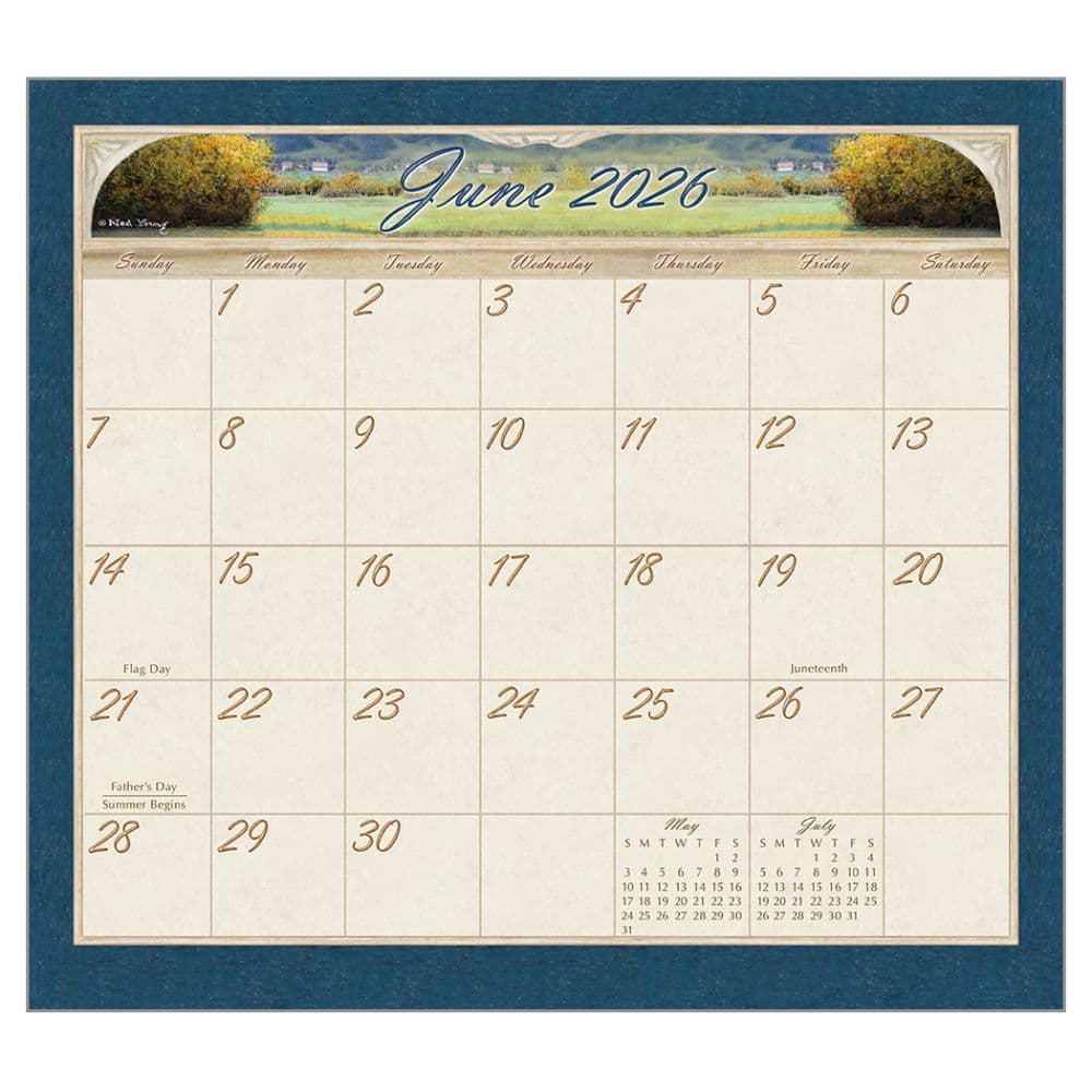 Always Welcome by Ned Young 2026 Wall Calendar, 13.38'' X 12.13'', 12-Month Calendar with Stapled Binding