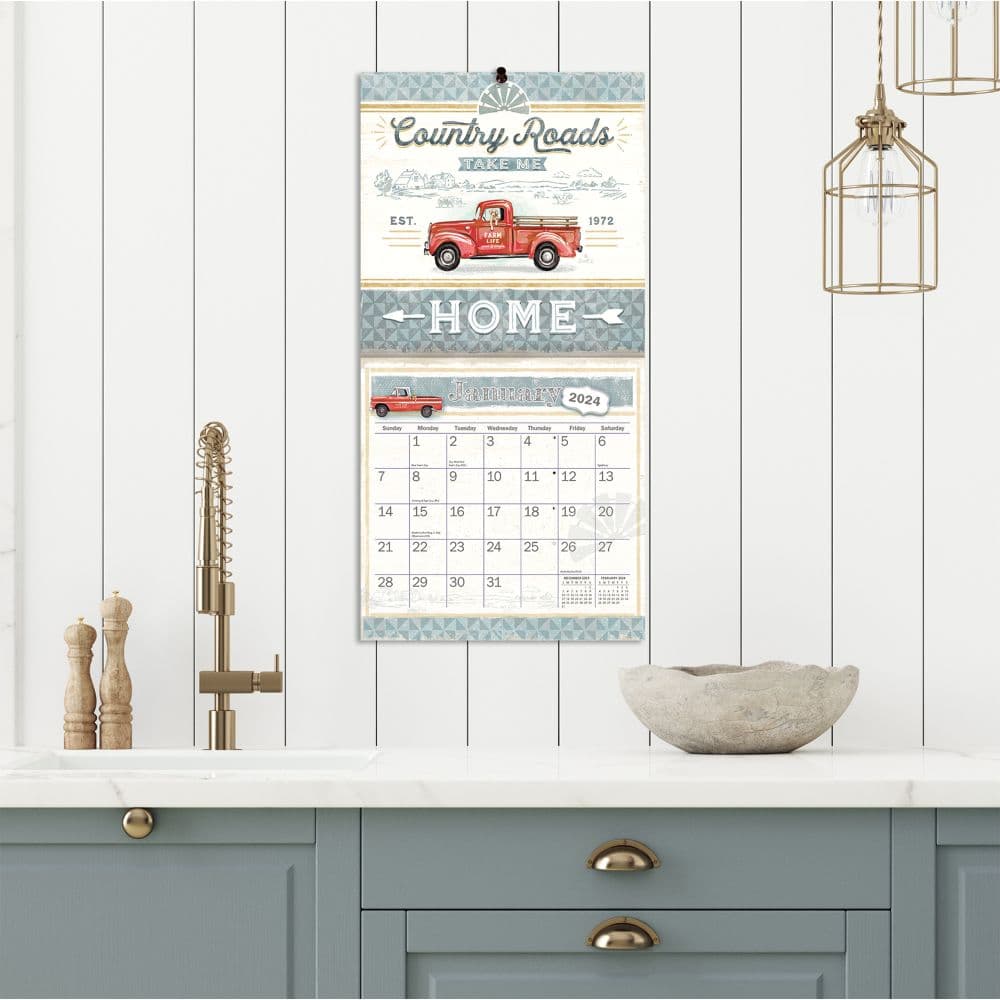 Farmhouse 2024 Mini Wall Calendar