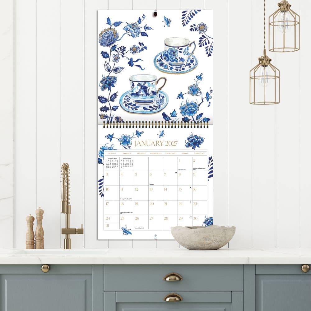 Teacups 2027 Spiral Wall Calendar Third Alternate Image