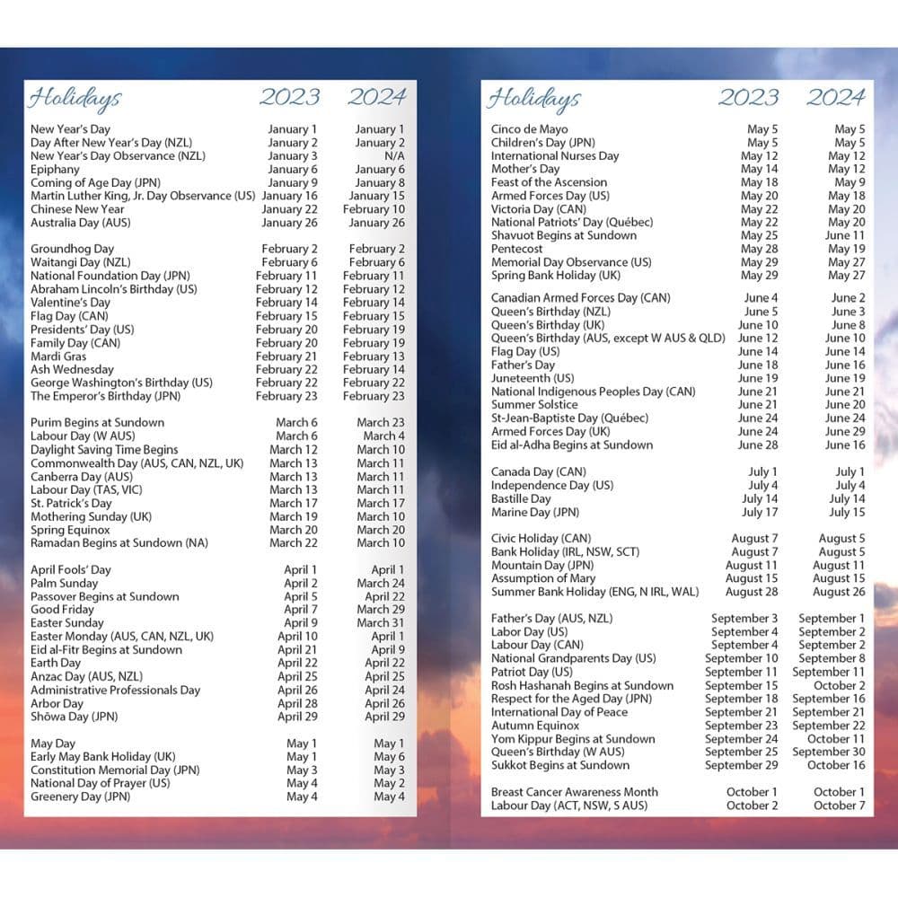 2 Year Pocket Calendar 2023 And 2023 Lightouses 2 Year Pocket 2023 Planner