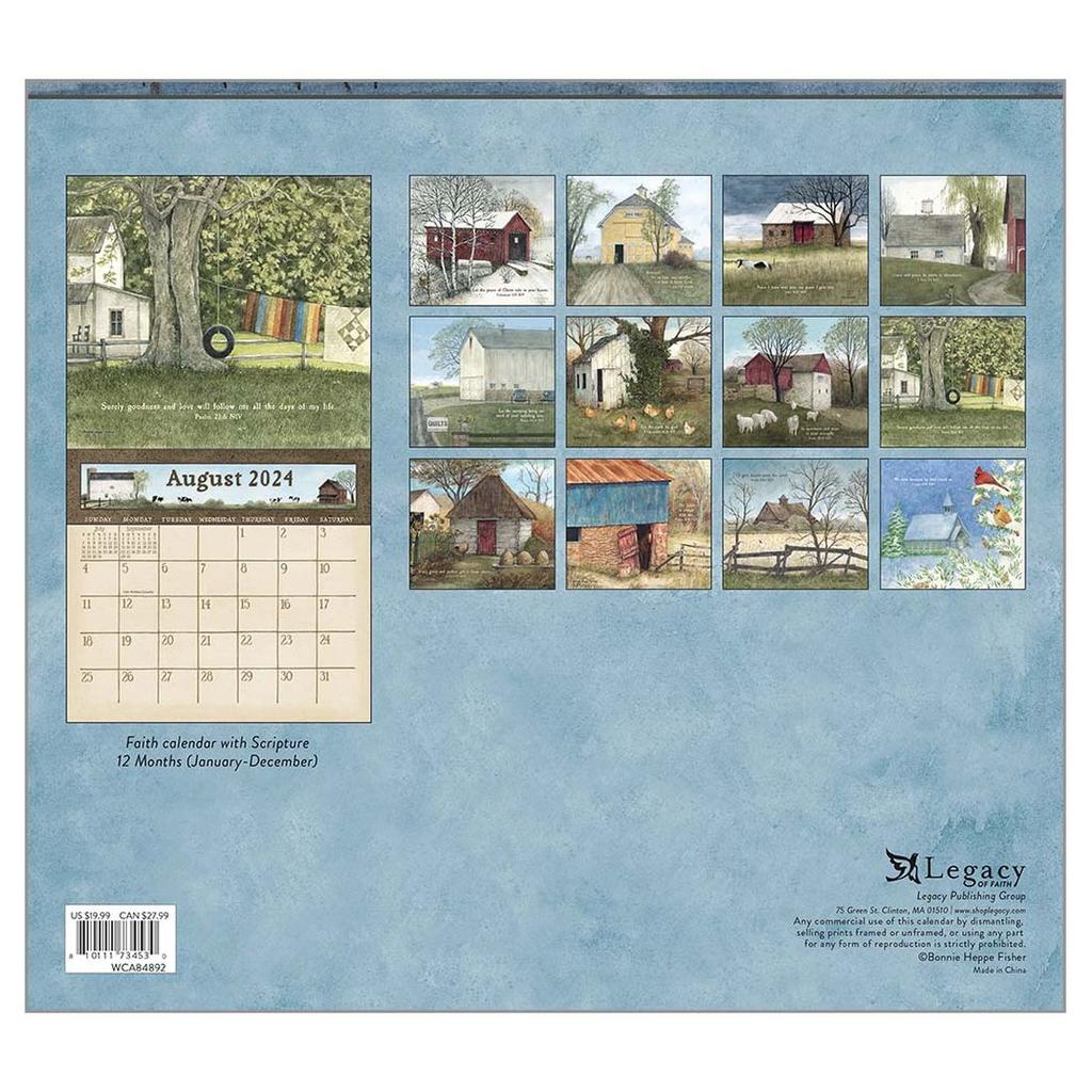 Country Blessings Fisher 2024 Wall Calendar First Alternate Image width=&quot;1000&quot; height=&quot;1000&quot;
