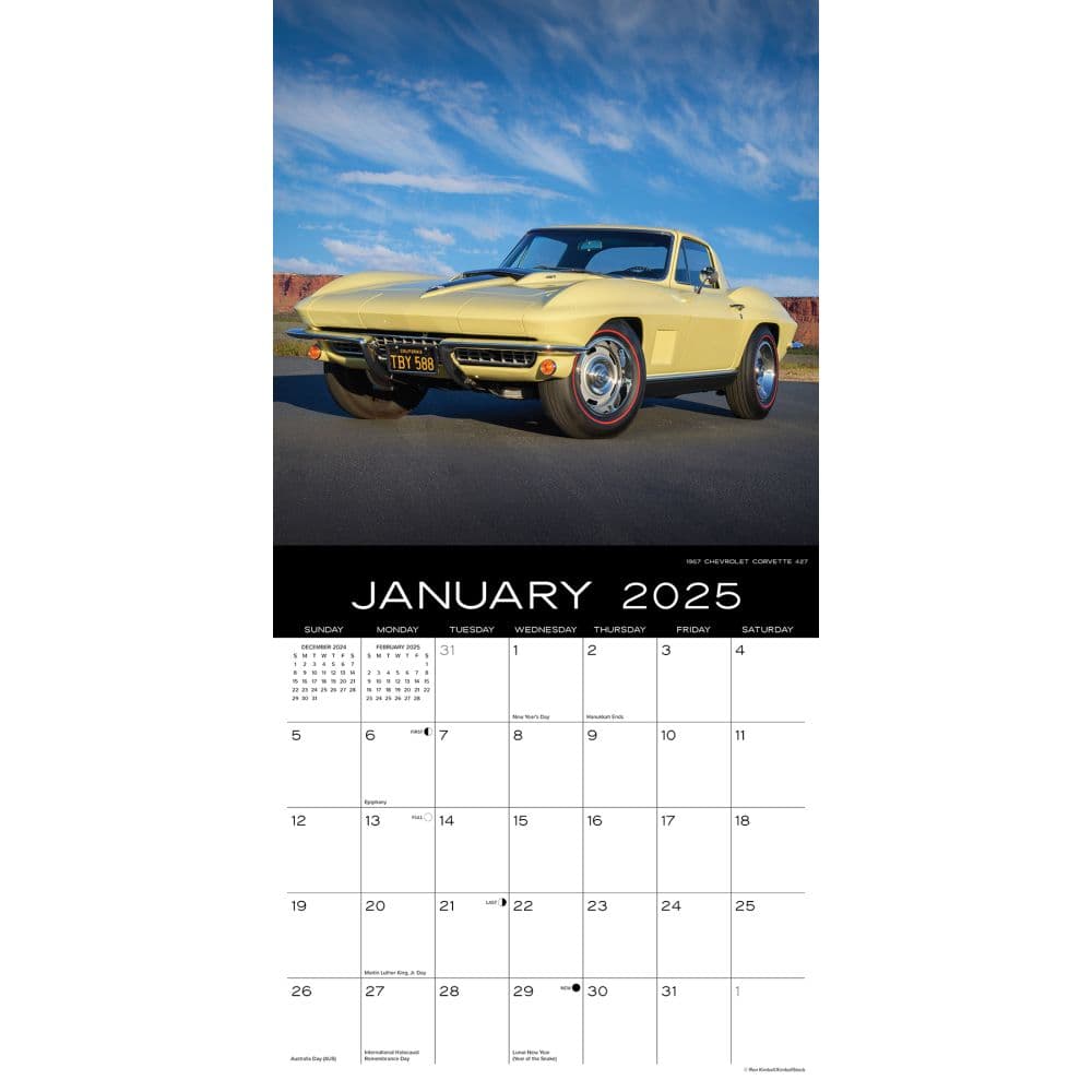 Corvette 2025 Wall Calendar - Calendars.com