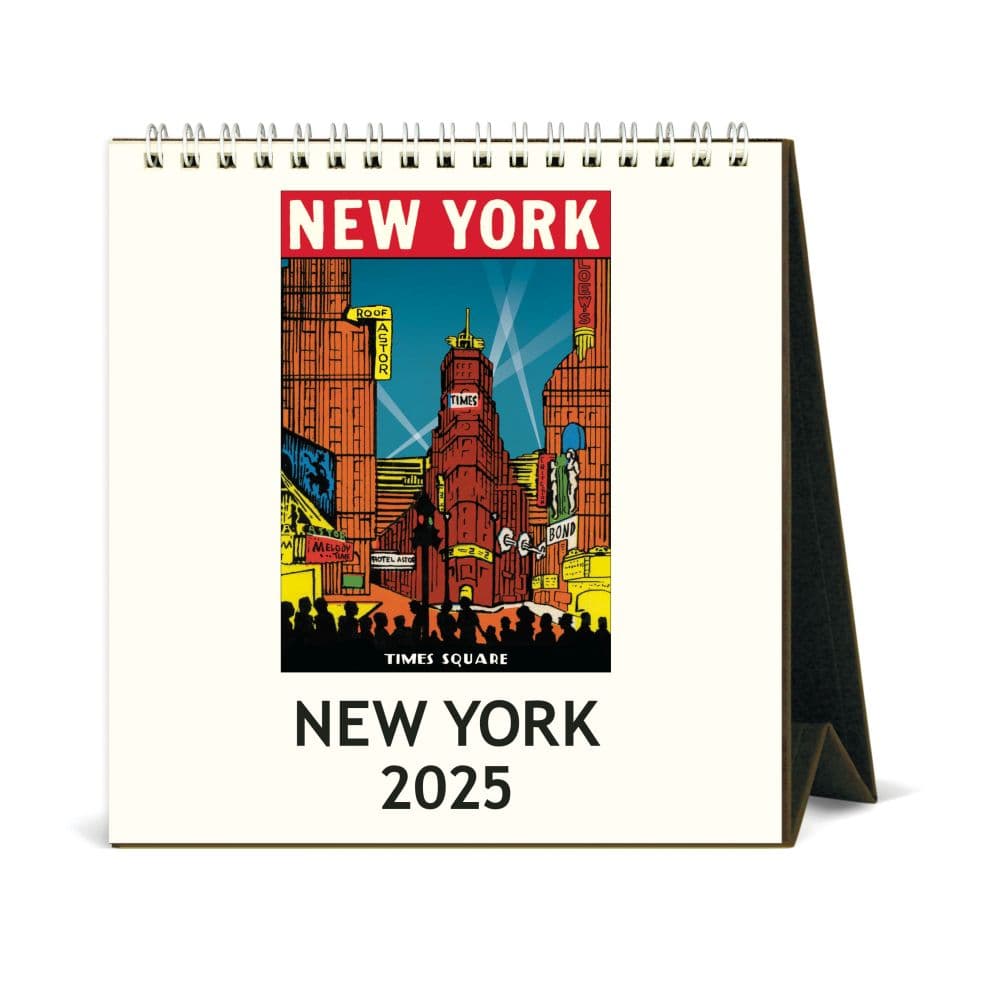 New York Art 2025 Easel Desk Calendar