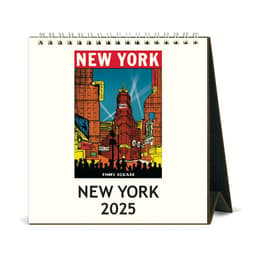 New York 2025 Easel Desk Calendar