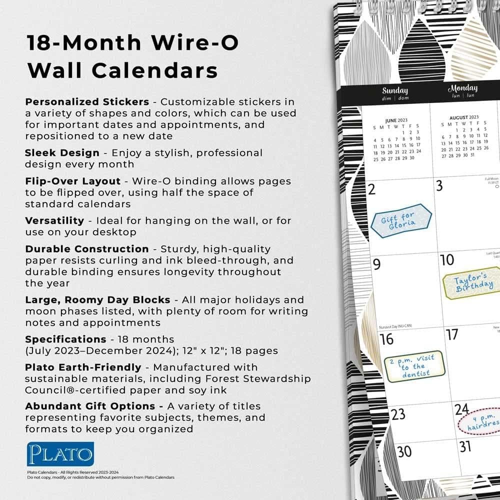 Ebony And Ivory Plato 2024 Wall Calendar Third Alternate Image width=&quot;1000&quot; height=&quot;1000&quot;