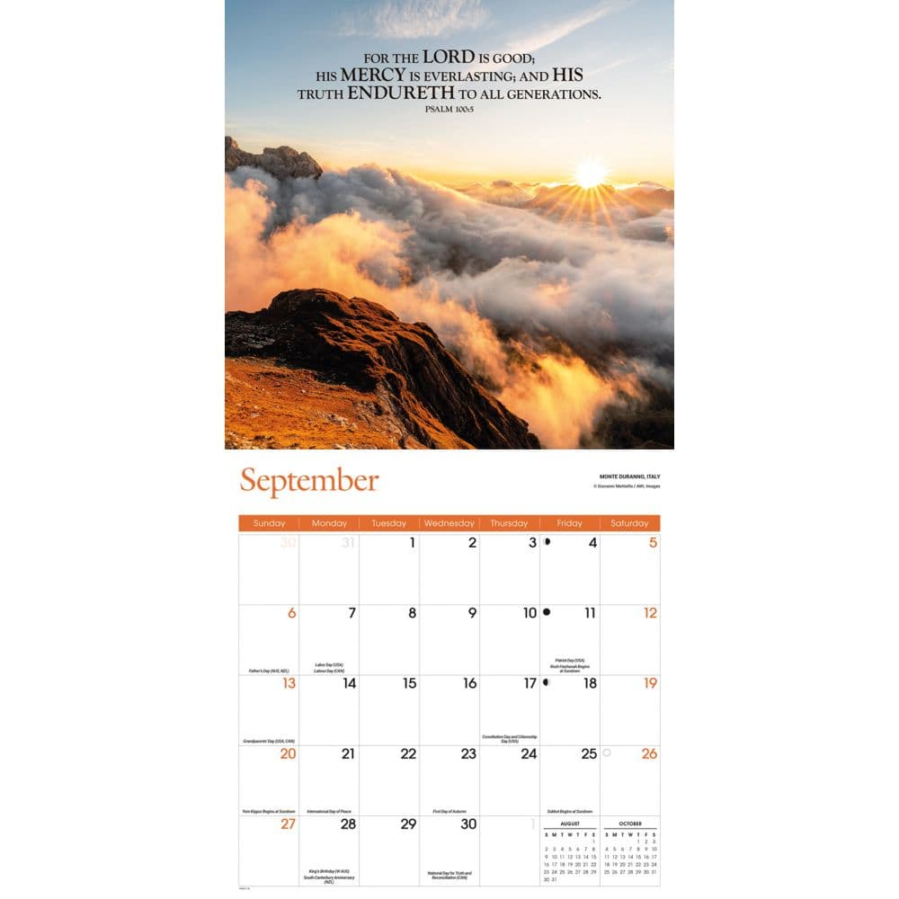 Bible Verses 2026 Wall Calendar Fourth Alternate Image