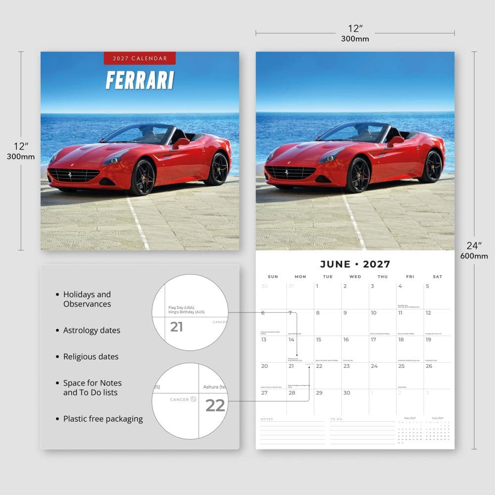 Ferrari 2027 Wall Calendar Third Alternate Image
