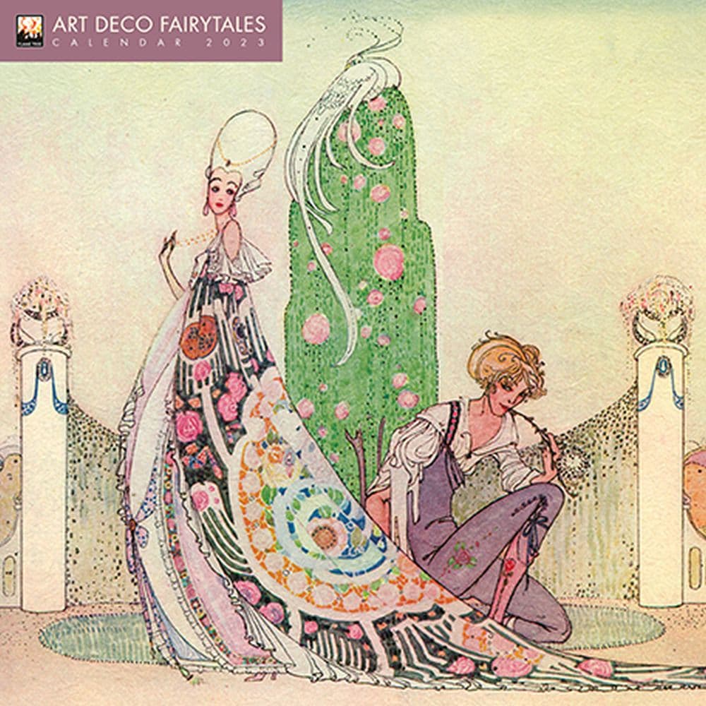 art-deco-fairytales-2023-wall-calendar-by-flame-tree-publishing-calendars-for-all