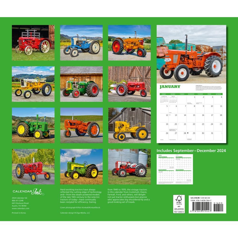 Tractors Deluxe 2025 Wall Calendar First Alternate Image width=&quot;1000&quot; height=&quot;1000&quot;