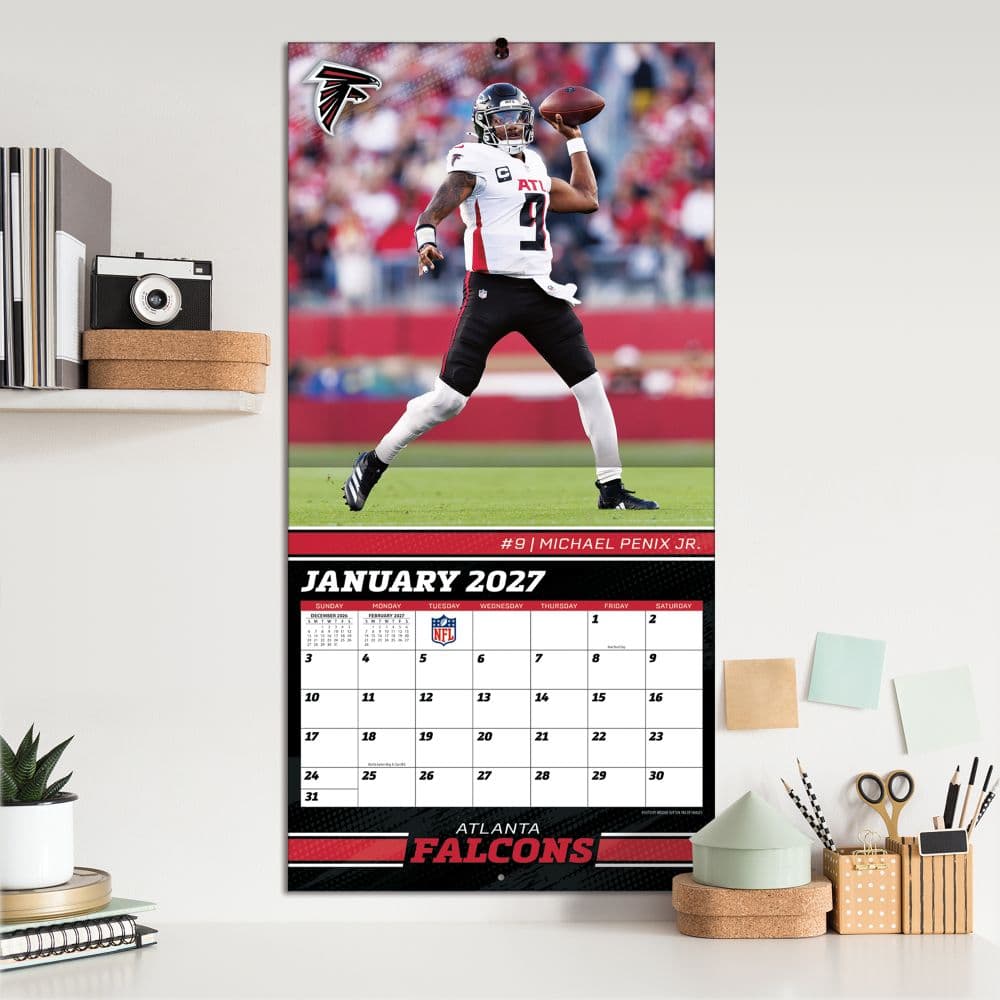 NFL Atlanta Falcons 2027 Wall Calendar Fifth Alternate Image