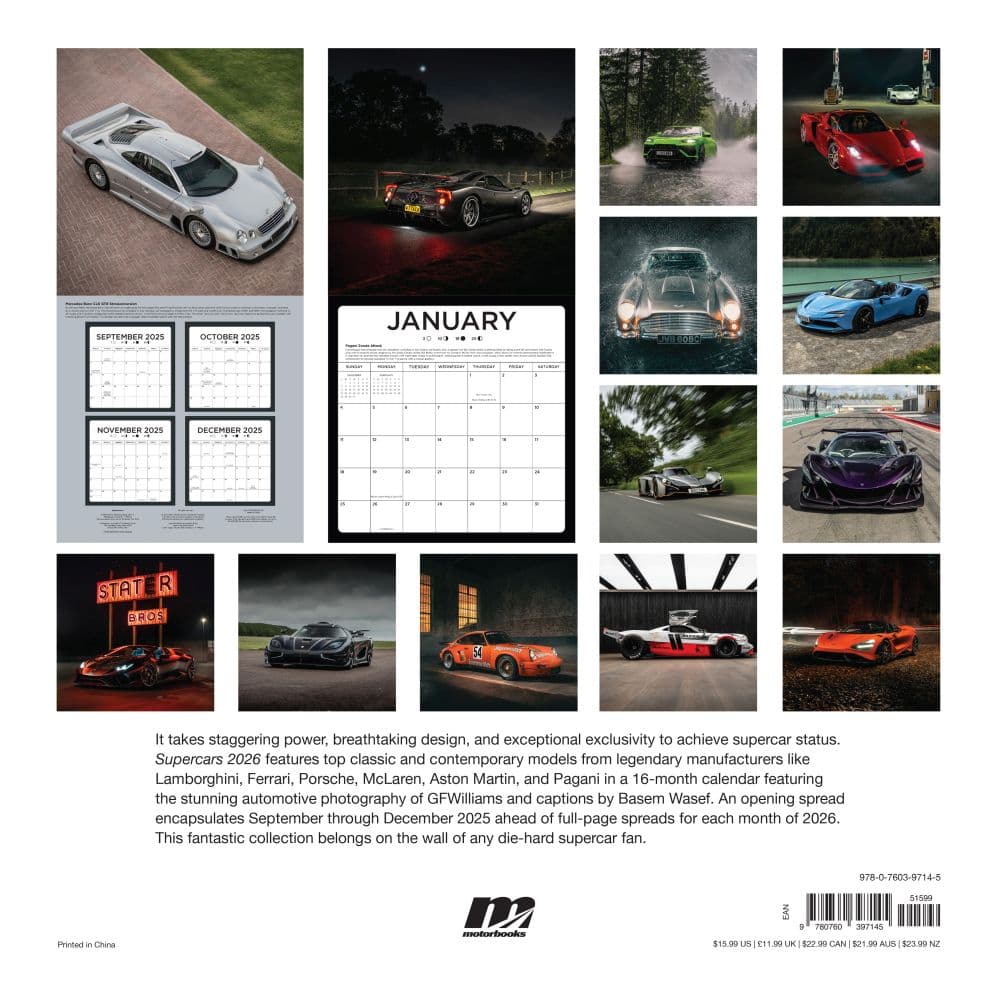 Supercars 2026 Wall Calendar First Alternate Image