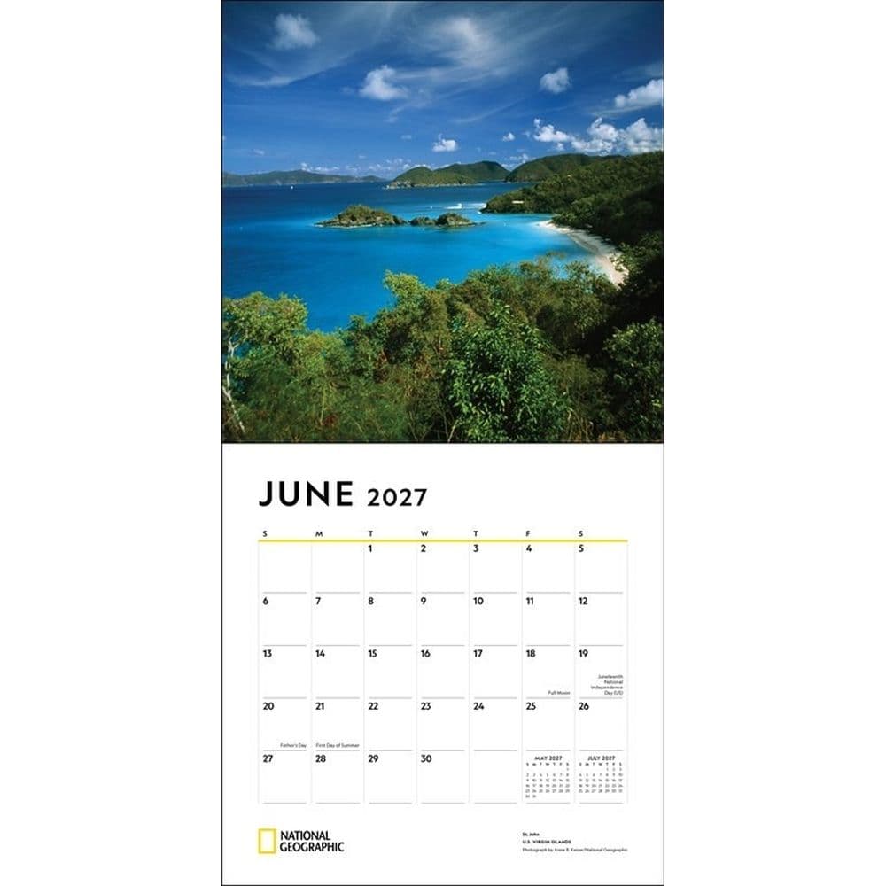 National Geographic Most Beautiful Places 2027 Wall Calendar Third Alternate Image