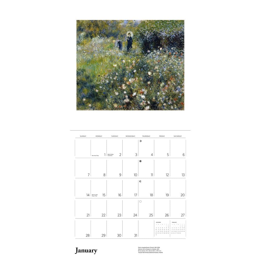 Gardens of the Impressionists 2024 Wall Calendar