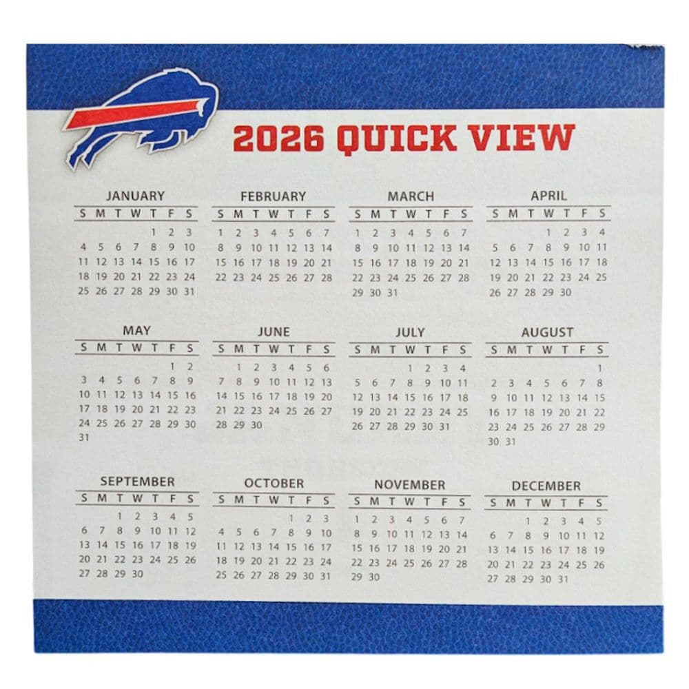 NFL Buffalo Bills 2026 Desk Calendar Fourth Alternate Image