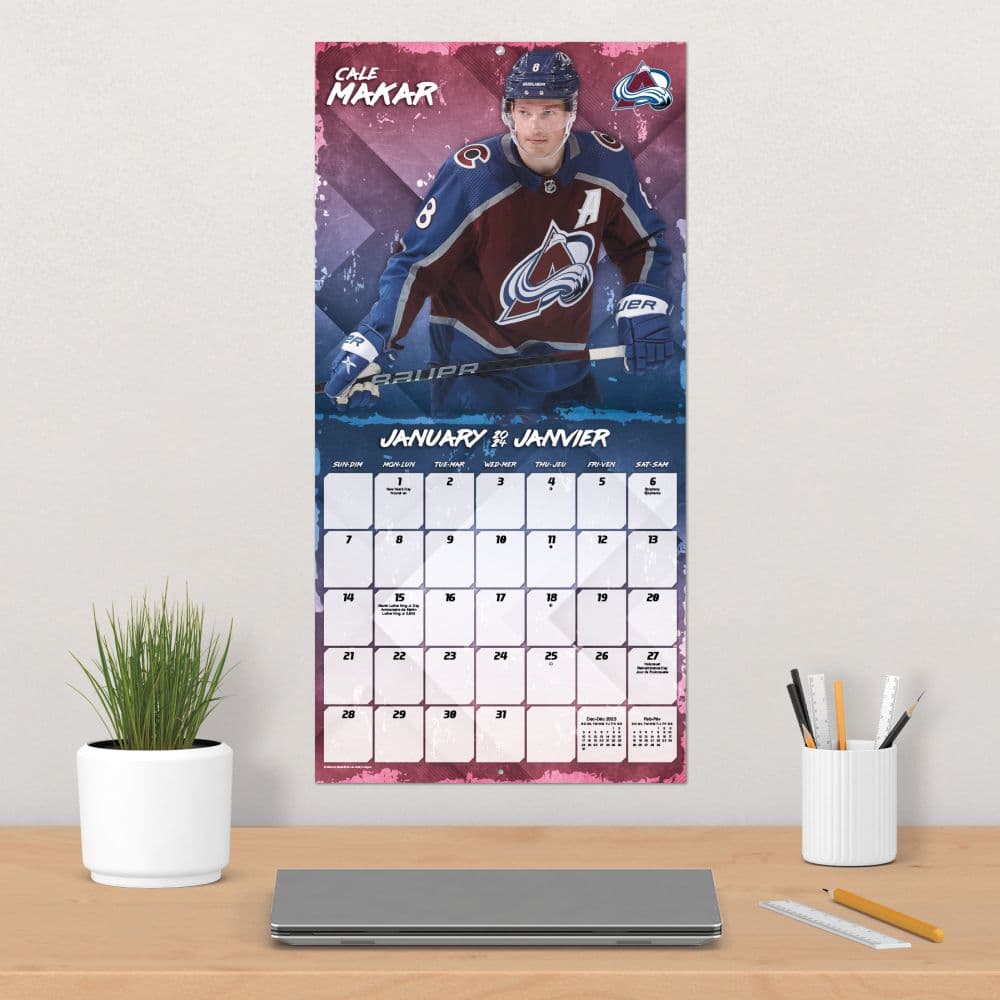 NHL Superstars 2024 Wall Calendar