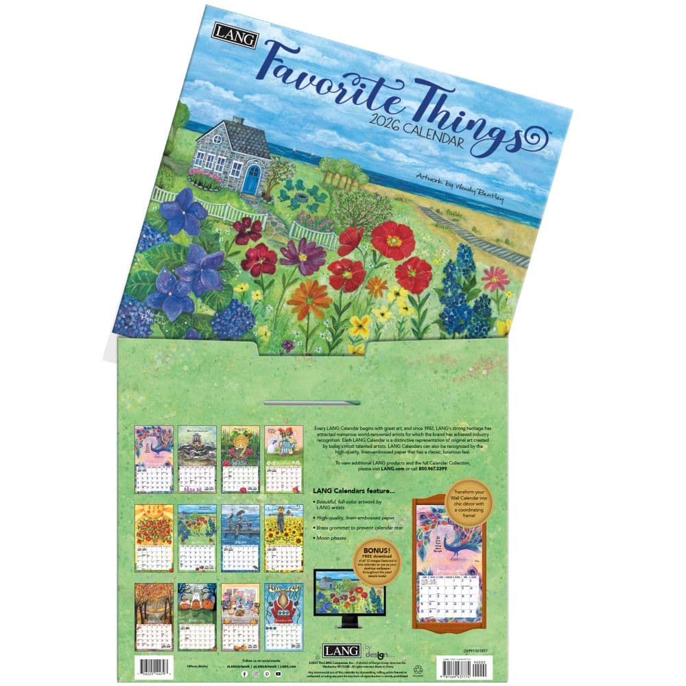 Favorite Things 2026 Wall Calendar by Wendy Bentley_ALT3