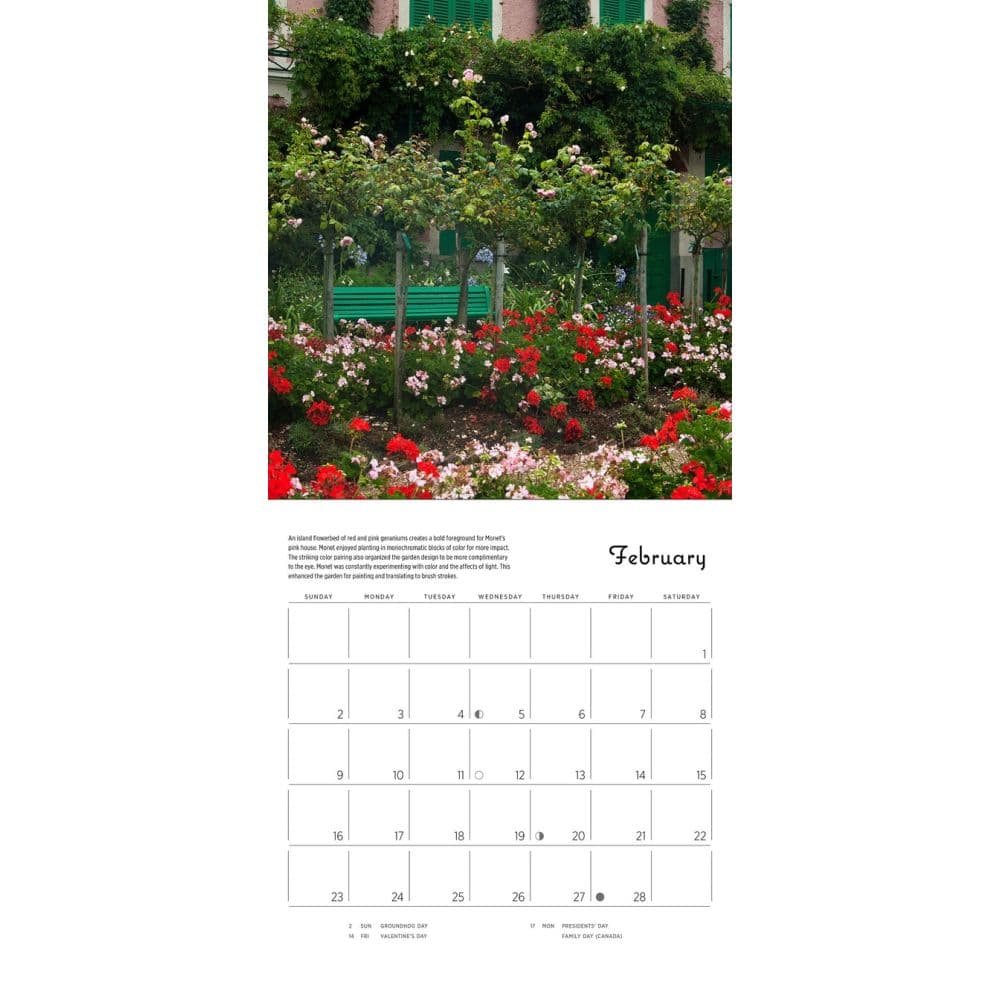 Monets Passion 2025 Mini Wall Calendar Alt2