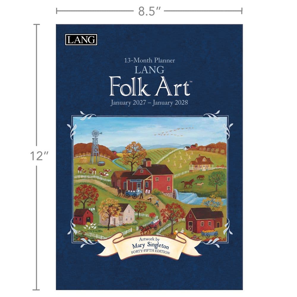 Lang Folk Art 2027 Planner by Mary Singleton Fifth Alternate Image