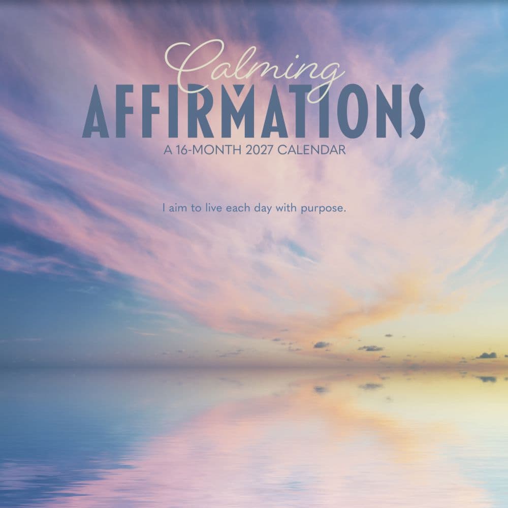 Calming Affirmations 2027 Wall Calendar Main Product Image