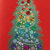 image Multi Colored Gem Tree Christmas Card