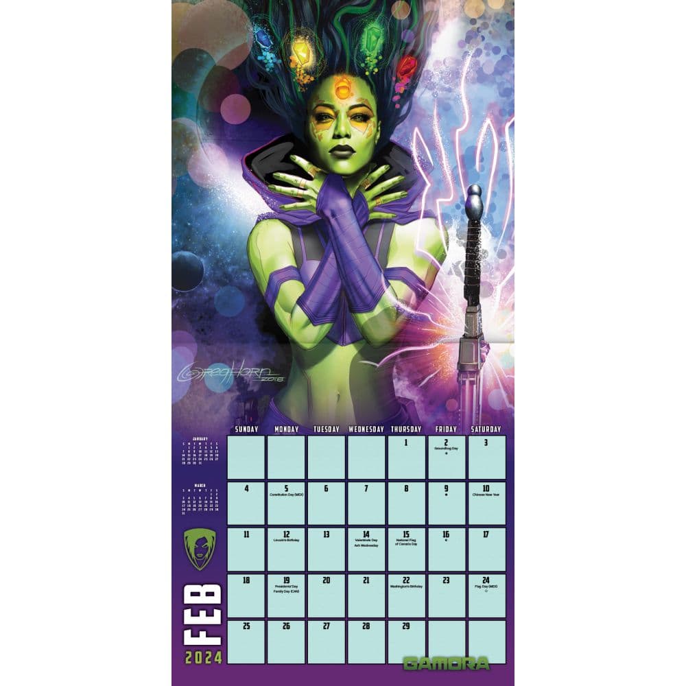 Marvel Women 2024 Wall Calendar Alternate Image 4