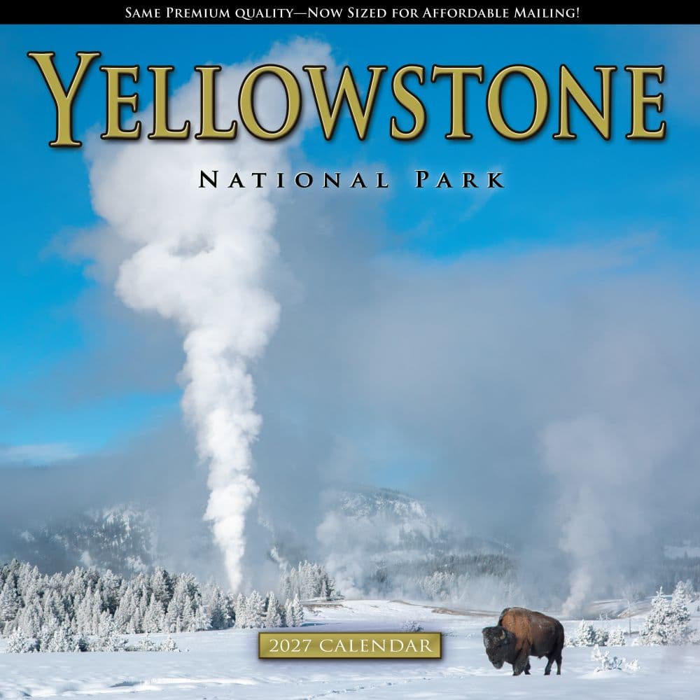 Yellowstone National Park 2027 Wall Calendar